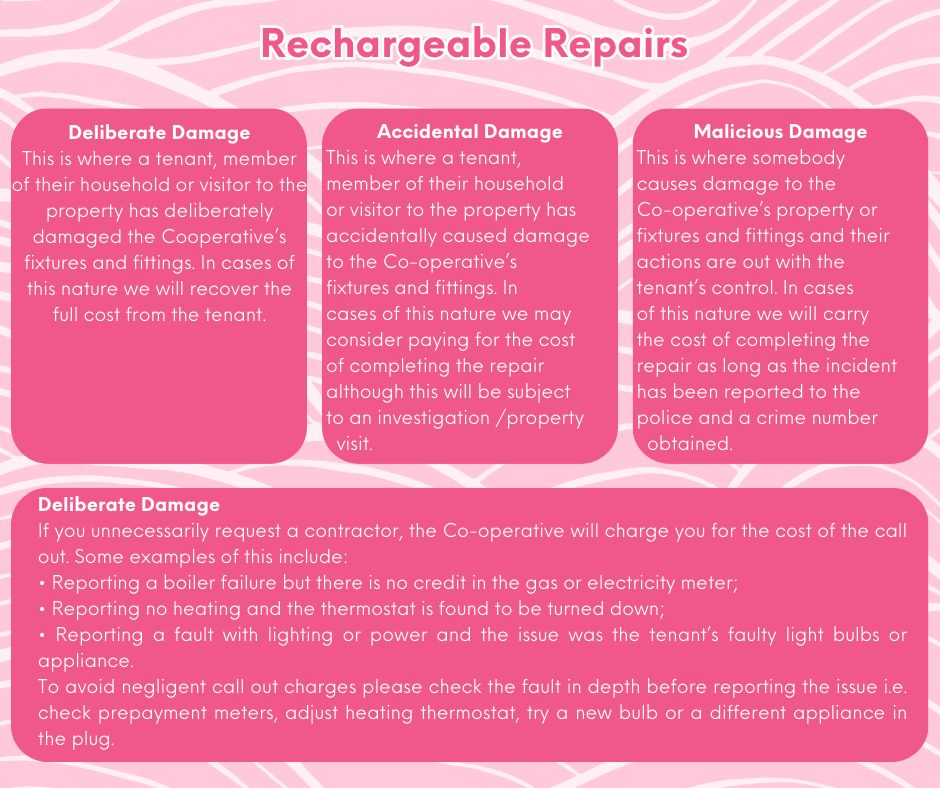 Rechargeable Repairs Chart